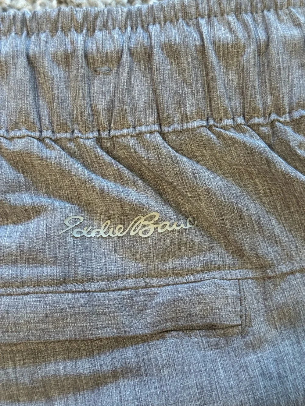Eddie Bauer Men’s Gray Brown Athletic Drawstring Shorts